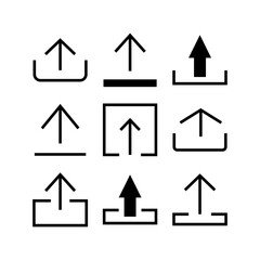 upload icon or logo isolated sign symbol vector illustration - high quality black style vector icons
