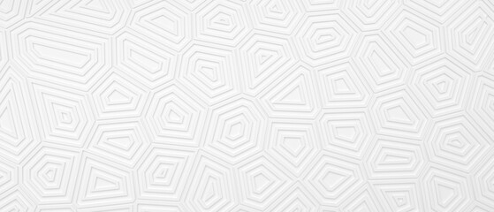 White geometric universal background for business presentation. Abstract elegant pattern. Minimalist empty BG. Modern digital minimal