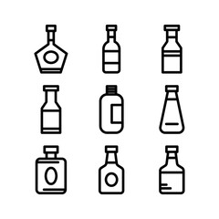 bottle icon or logo isolated sign symbol vector illustration - high quality black style vector icons
