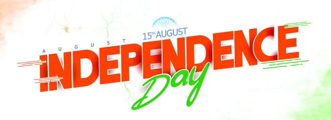 vector illustration of 75th Independence Day of India on 15th August with Tricolor Indian flag design.