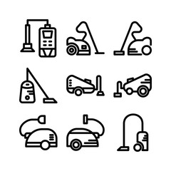 vacuum cleaner icon or logo isolated sign symbol vector illustration - high quality black style vector icons
