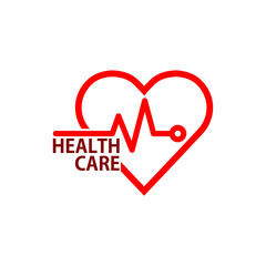 Health care icon isolated on white background