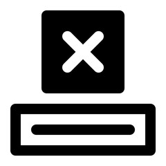 Obraz premium voting glyph icon