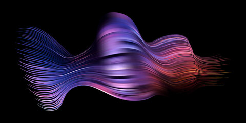 Fluffy bunch of blades of grass or hairs. Smear of dry paint, lines fluttering in the wind.