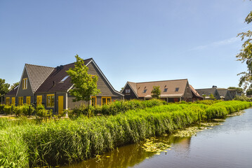 Fototapeta na wymiar Den Helder, Netherlands. June 2022. Residential area in Den Helder, North Holland.
