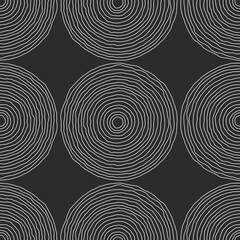 Trendy minimalist seamless pattern with abstract creative hand drawn composition - 515139072