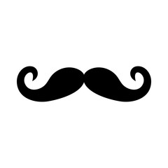 Black solid icon for Beard