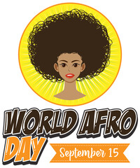 World Afro Day September 15 Banner Design