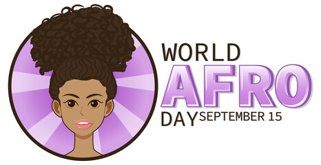 World Afro Day September 15 Banner Design