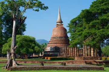 Old pagoda in Sukhothai Historical Park, Thailand