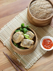 Tahu Bakso is a traditional snack made from tofu, glutinous rice powder and beef