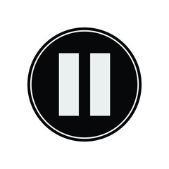 Pause symbol, web and computer icon
