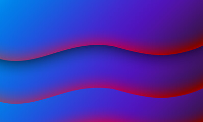 Abstract gradient fluid shape water wave background design yellow creative geometric wave shape purple red background advertising background free text space for presentation, banner, flyer, poster