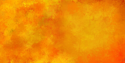 Abstract orange splashes. Bright background. Painted texture. Modern pattern. Artwork for graphic design, banner, poster.