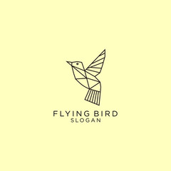 Flying bird logo design icon vector