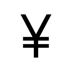 Obraz premium Yen currency sign isolated on white background. Vector