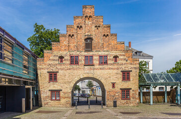 Historic city gate Nordertor in Flensburg, Germany