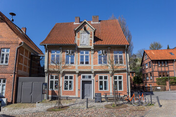 Fototapeta na wymiar Tourist information office in historic city Lauenburg, Germany