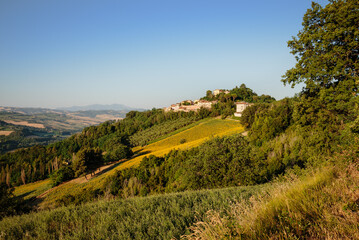 Fototapeta na wymiar View of Belvedere Fogliense, Italy