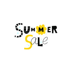 Summer sale. vector decorative banner