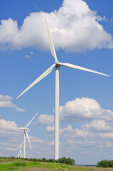 Fototapeta premium Eco energy. Wind energy, alternative energy.