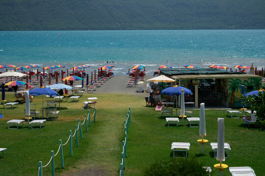  Lake Albano In The Summer, Castelli Romani, Italy