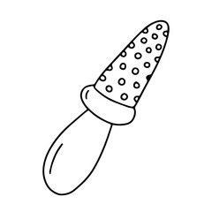 Hand drawn doodle feeder nibbler illustration. Vector device for complementary feeding illustration.