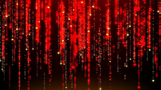 Animated Background with Fashionable beautiful rain