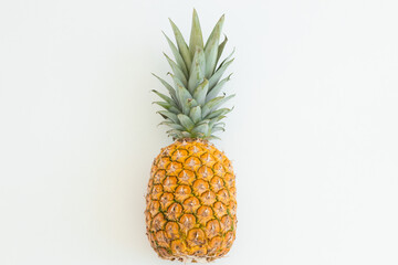 One pineapple on a white background