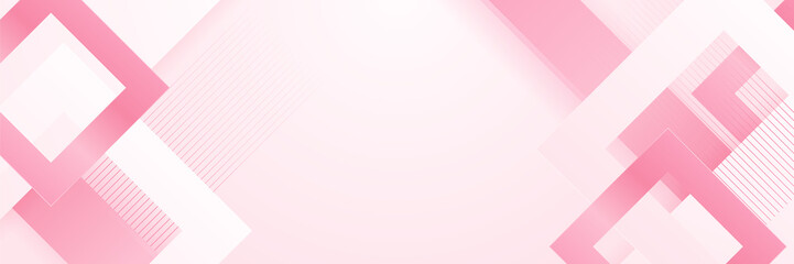 Obraz premium Abstract pink banner. Designed for background, wallpaper, poster, brochure, card, web, presentation, social media, ads. Vector illustration design template.