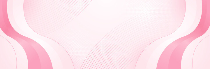 Abstract pink banner. Designed for background, wallpaper, poster, brochure, card, web, presentation, social media, ads. Vector illustration design template.