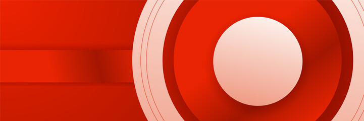 Abstract red banner. Designed for background, wallpaper, poster, brochure, card, web, presentation, social media, ads. Vector illustration design template.