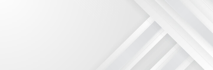 Abstract white banner. Designed for background, wallpaper, poster, brochure, card, web, presentation, social media, ads. Vector illustration design template.