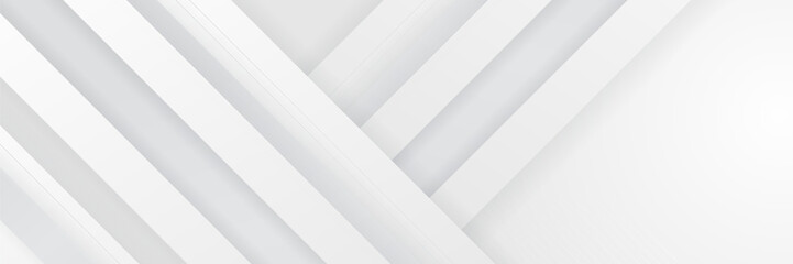 Fototapeta premium Abstract white banner. Designed for background, wallpaper, poster, brochure, card, web, presentation, social media, ads. Vector illustration design template.