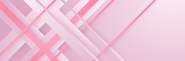 Obraz premium Abstract pink banner. Designed for background, wallpaper, poster, brochure, card, web, presentation, social media, ads. Vector illustration design template.