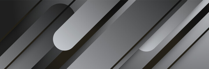Abstract black banner. Designed for background, wallpaper, poster, brochure, card, web, presentation, social media, ads. Vector illustration design template.