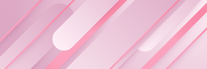 Abstract pink banner. Designed for background, wallpaper, poster, brochure, card, web, presentation, social media, ads. Vector illustration design template.
