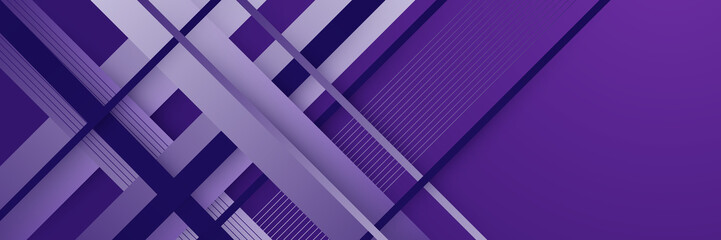 Obraz premium Abstract purple banner. Designed for background, wallpaper, poster, brochure, card, web, presentation, social media, ads. Vector illustration design template.