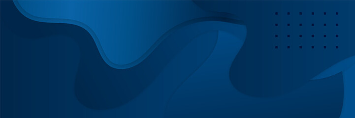 Abstract blue banner. Designed for background, wallpaper, poster, brochure, card, web, presentation, social media, ads. Vector illustration design template.