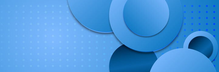 Abstract blue banner. Designed for background, wallpaper, poster, brochure, card, web, presentation, social media, ads. Vector illustration design template.