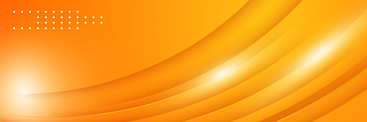 Abstract orange and yellow banner. Designed for background, wallpaper, poster, brochure, card, web, presentation, social media, ads. Vector illustration design template.