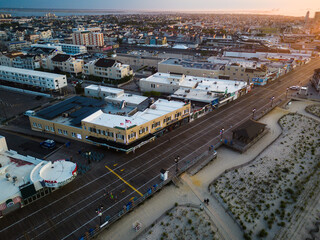 Obraz premium Aerial Drone of Ocean City, New Jersey 