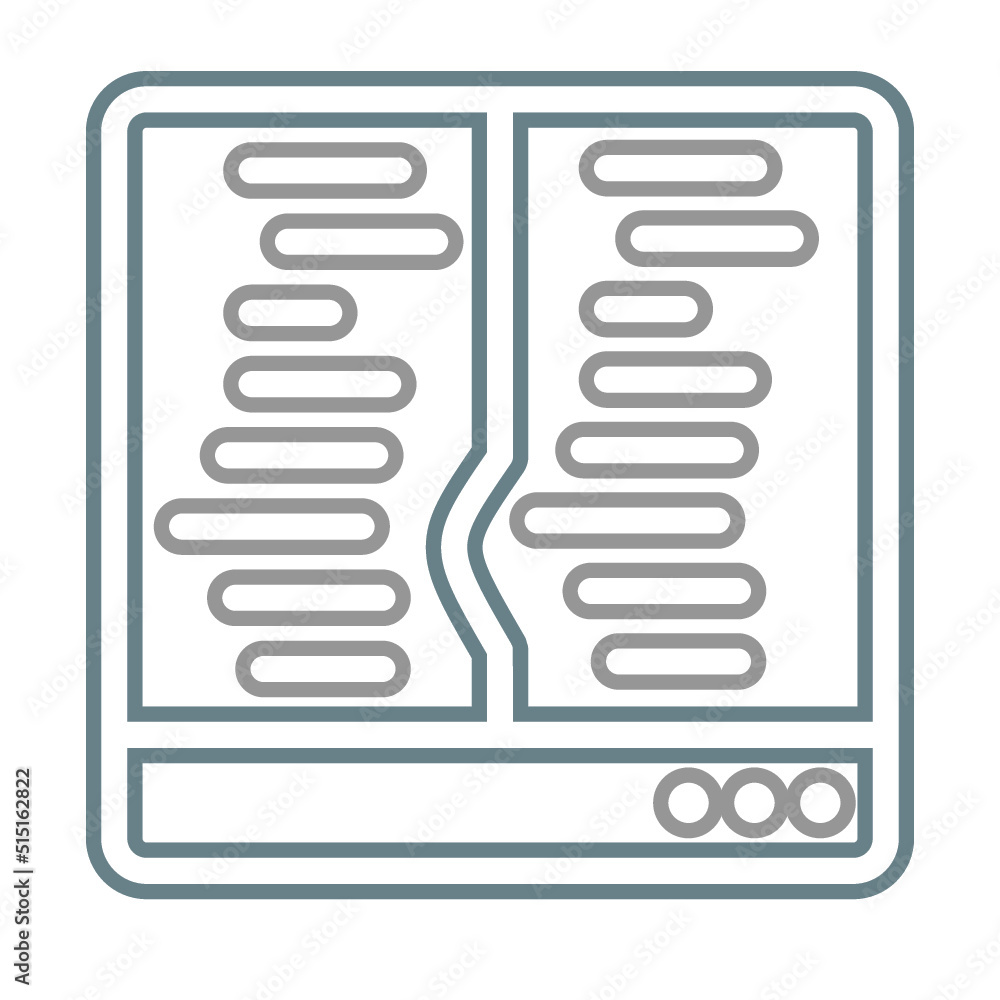 Wall mural Text editor programming icon with flat style