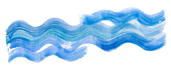 light blue watercolor background on paper, wave effect