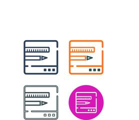 Customize, design, editor icon