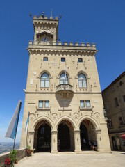 Fototapeta na wymiar Palazzo Pubblico, San Marino, Europa