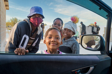 curious African kids