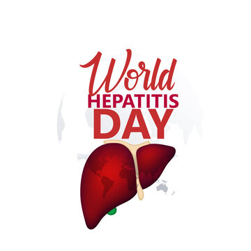 world hepatitis day template use for card vector design