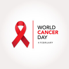 Social media post template of world cancer day