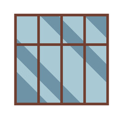 Multileaf window icon. Vector illustration